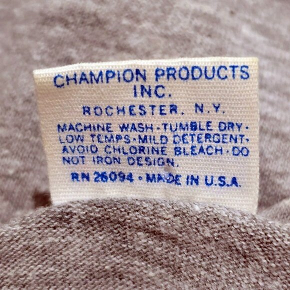 VTG 70s Champion Blue Bar Ohio State University T-Shirt L 65/35 Distressed Tee - Picture 8 of 8